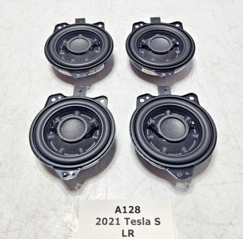 ✅ 2017-2023 OEM Tesla Model S 3 Y X Roof Headliner Tweeter Speaker SET Of 4