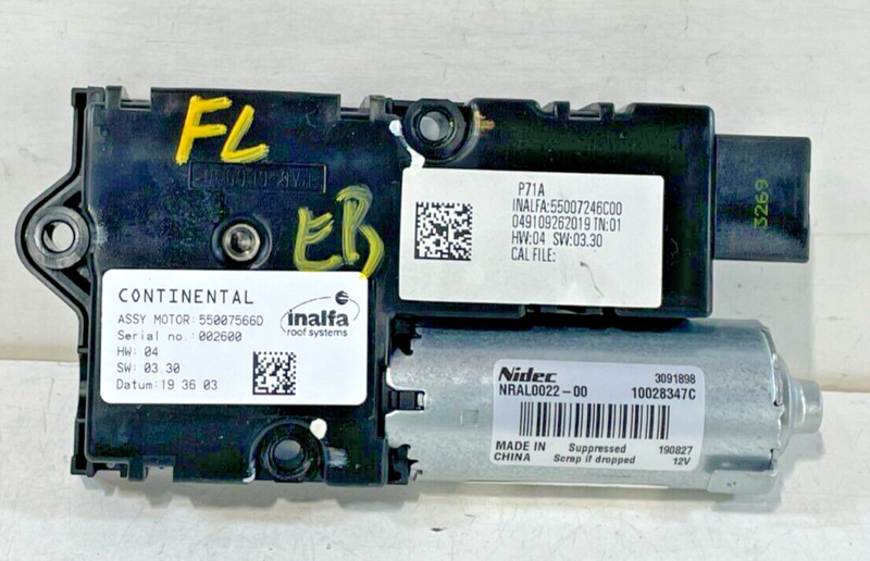 2019-2025 INFINITI QX50 LEFT DRIVER SIDE SUNROOF SUN ROOF MOON ROOF MOTOR #95936