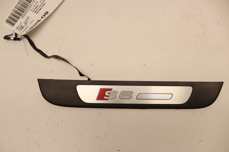 2013-2015 AUDI S6 C7 REAR RIGHT SIDE DOOR SILL SCUFF PLATE PANEL OEM