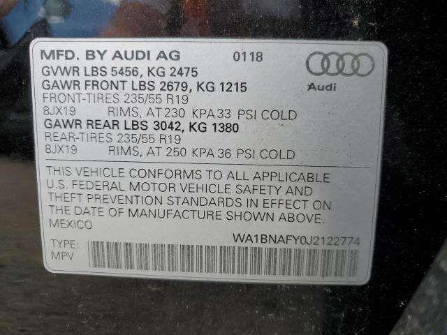 2018 AUDI Q5 Automatic Transmission Assembly OEM 45000 Miles Black 0CJ300041P