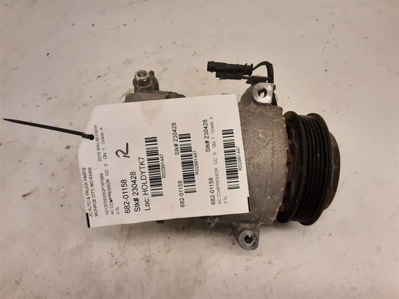 AC Compressor VIN Z 4th Digit New Style Fits 16 MALIBU 2991447