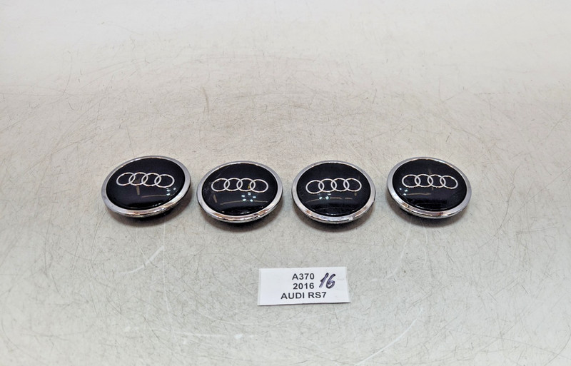 ✅ 14-18 OEM Audi RS7 S7 A7 Center Wheel Cap Hub Rim Cover SET