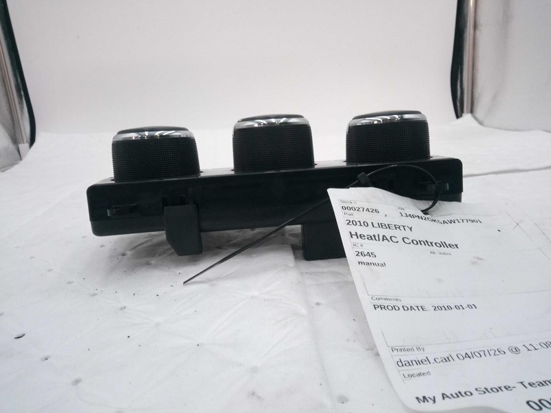 Used A/C Selector Switch fits: 2010 Jeep Liberty manual Grade A