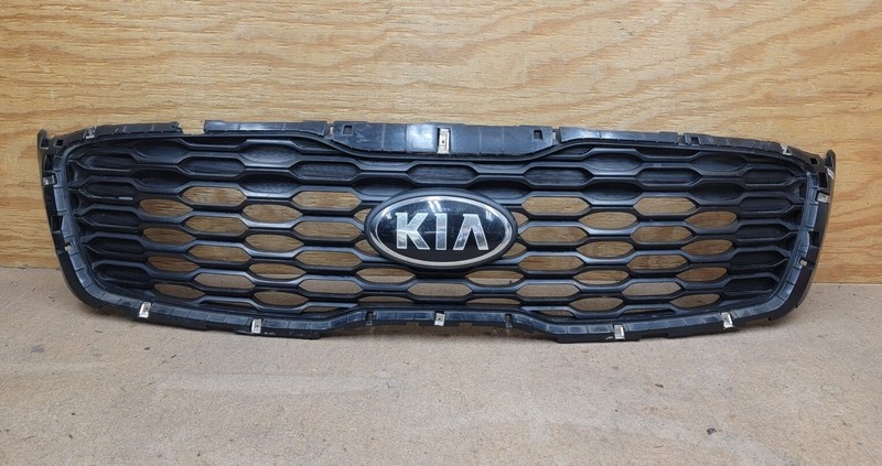 2019 2020 Kia Sorento Front Bumper Upper Grille W/Emblem 86380-C6500 OEM DAMAGED