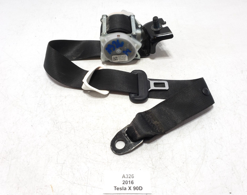 ✅ 16-20 OEM Tesla Model X Rear Middle 2nd Row Seat Belt Retractor Black NOTE*