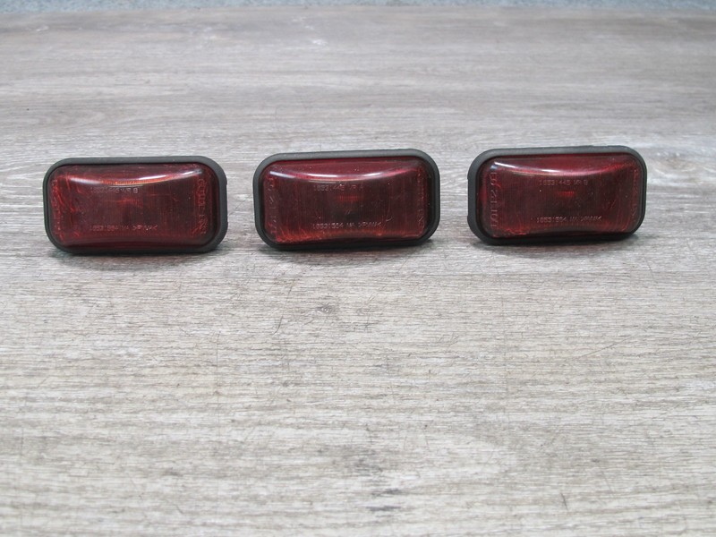 2003-2009 HUMMER H2 REAR UPPER CLEARANCE MARKER ORANGE LIGHT LAMP SET OF 3
