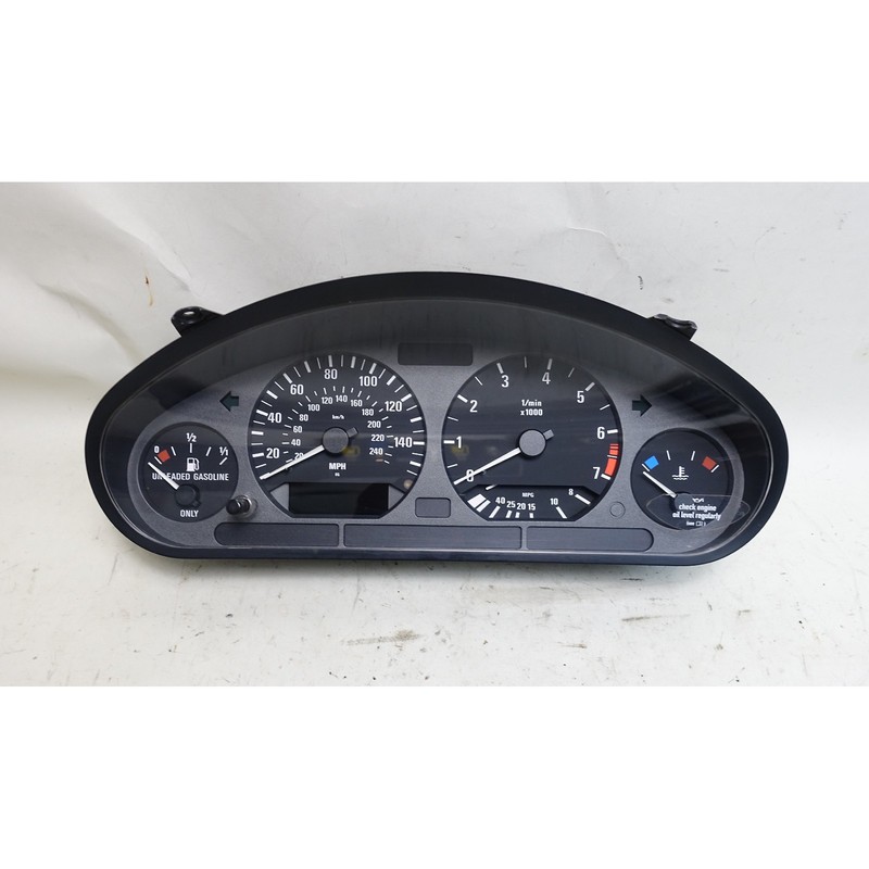 Damaged 1997-1999 BMW E36 3-Series Instrument Gauge Cluster Speedo Tach OE