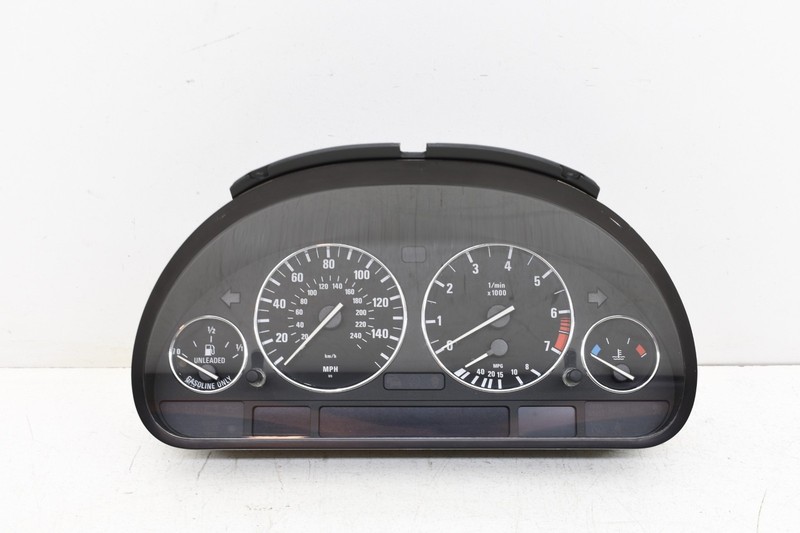 2002 BMW E39 530i Dash Instrument Cluster Speedometer Gauges OEM DAMAGED KW63