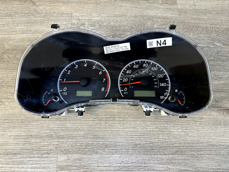 2009-10 TOYOTA COROLLA INSTRUMENT CLUSTER ASSY OEM PART# 83800-12N40