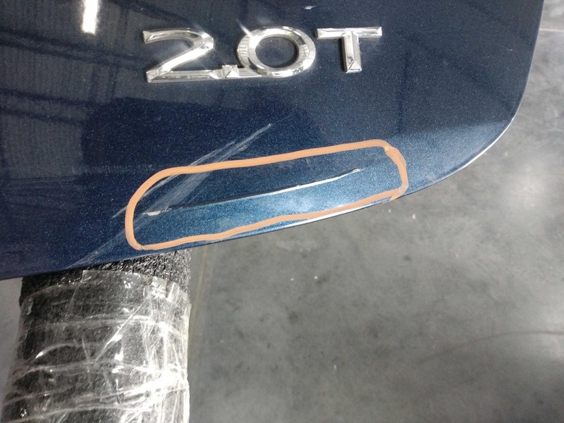 2017 Lincoln MKZ Deck Lid Trunk Blue OEM Used Small Scratch 4DR Sedan