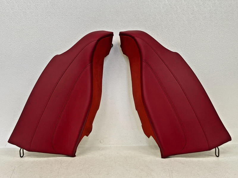 ⭐2017-2022 ALFA ROMEO GIULIA REAR RIGHT & LEFT SEAT BOLSTER RED SET OEM LOT2469