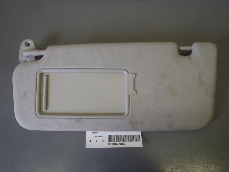 Left Driver Side Sun Visor Gray Fits 2010-2013 Kia Forte 70820