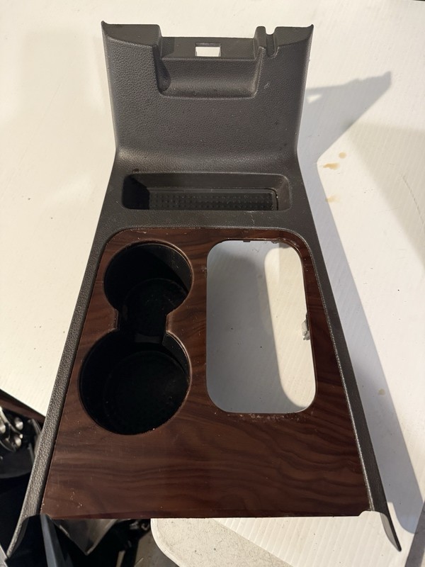 2008 - 2009 Ford Taurus Woodgrain Floor ShifterCup Holder Tray Trim Bezel OEM