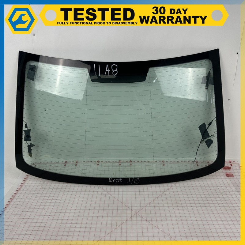 11-18 Audi A8 Quattro REAR BACK GLASS W/ THIRD BRAKE LAMP OEM