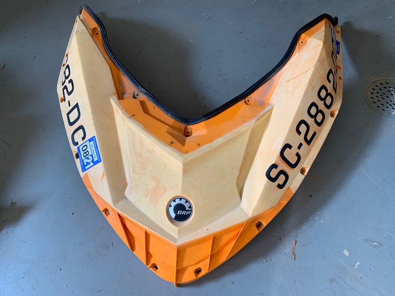 15 Seadoo Spark Front Hull Cover Deck Body Upper Panel Orange Sea Doo
