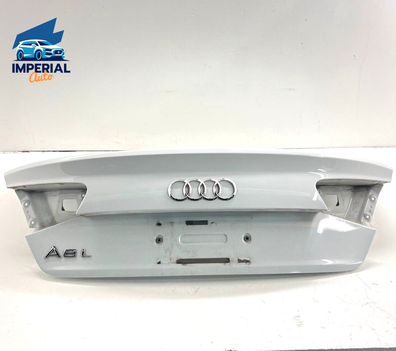 2011 - 2014 AUDI A8 L TAILGATE TRUNK LID SHELL PANEL COVER WHITE OEM