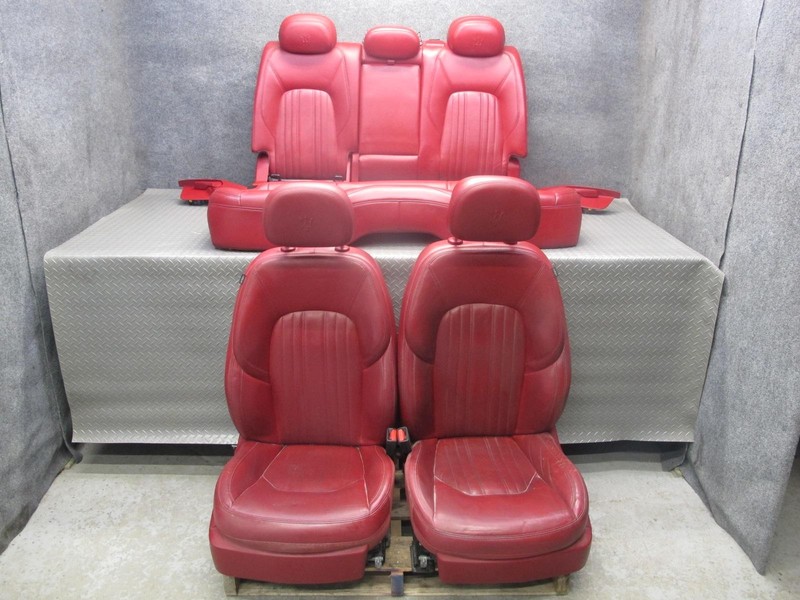 2017-2020 MASERATI LEVANTE M161 FRONT & REAR LEFT & RIGHT LEATHER SEAT RED SET