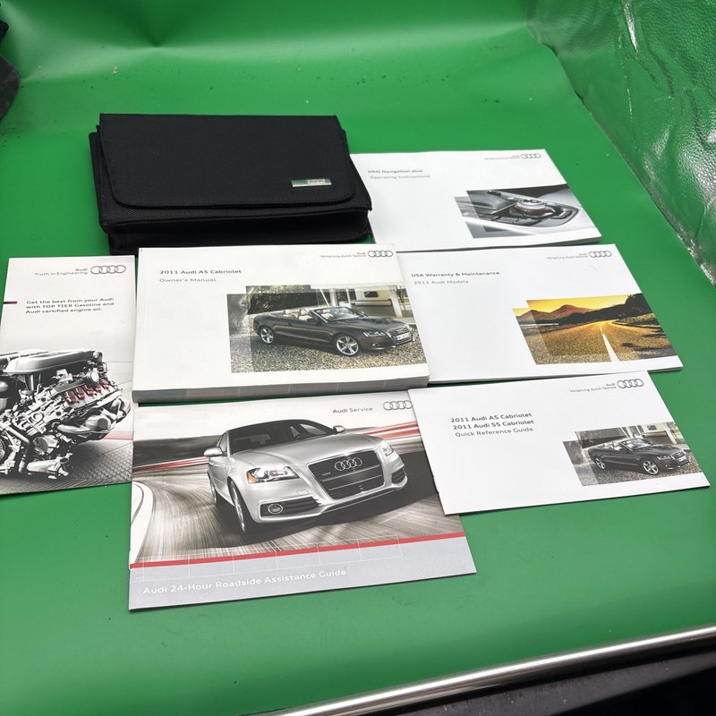 2011 Audi a5 Cabriolet Owners Manual Quick Reference Guide With Case Included