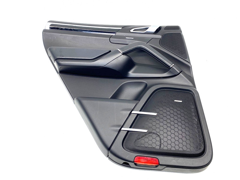 11-14 PORSCHE CAYENNE REAR LEFT INNER DOOR PANEL TRIM COVER BLACK OEM #A0.61