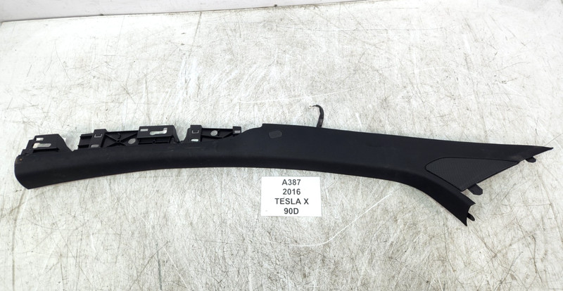✅ 2016-2020 OEM Tesla Model X Front Left Driver Side Upper A Pillar Trim Black*
