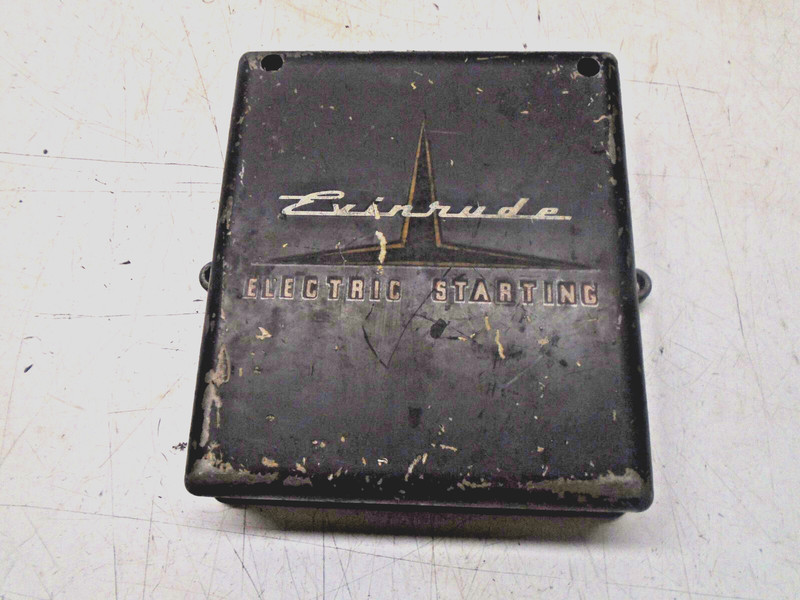 CB1 Vintage Evinrude Outboard Motor Electric Start Plate Cover W Diagram203984