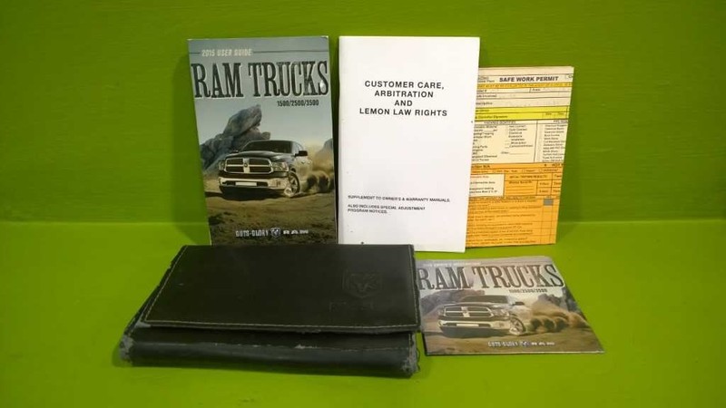 15 RAM 1500 OWNERS MANUAL USER GUIDE OEM 3546-26