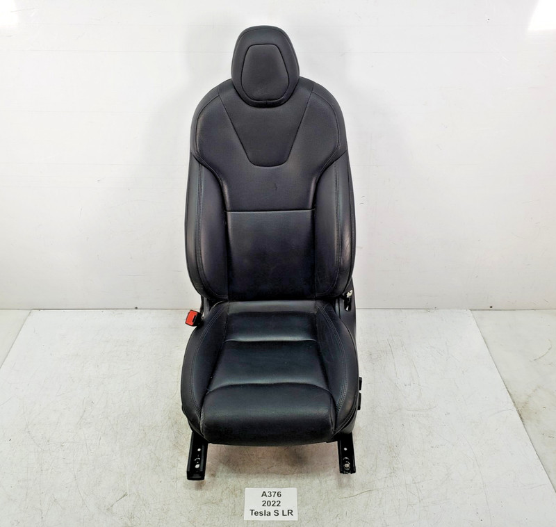 ✅ 21-24 OEM Tesla Model S Front Left Driver Side Seat Leather Black *
