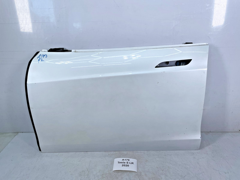 ✅ 17-20 OEM Tesla Model S Front Left Driver Side Door Shell Panel White PPSW *