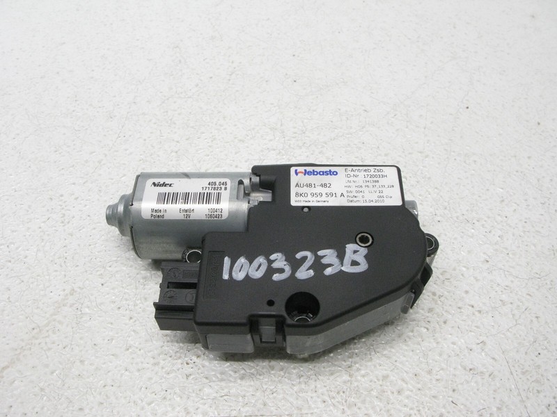 09-16 AUDI B8 A4 QUATTRO SEDAN SUN MOON ROOF CONTROL MOTOR SUNROOF OEM 100323B