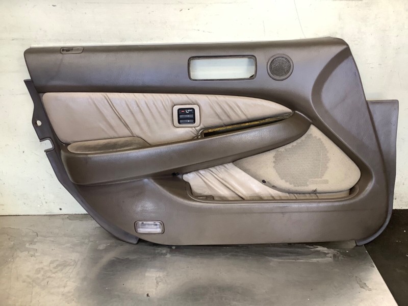 96-98 Acura RL Left Driver side Front Door trim, panel Leather, Taupe Used OEM