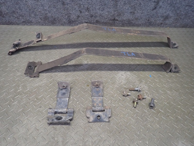 1991-1997 TOYOTA LAND CRUISER FJ80 SET OF 2 FUEL GAS TANK STRAPS W MOUNT BRACKET