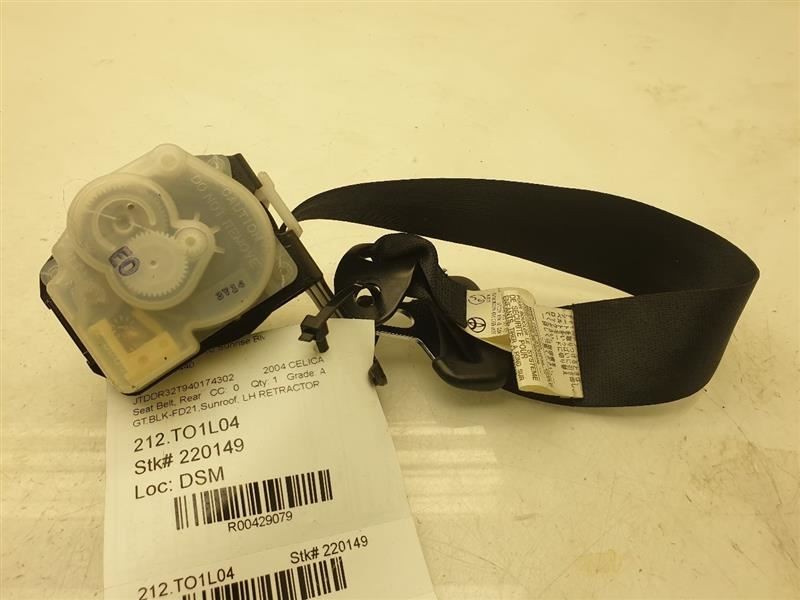2004 TOYOTA CELICA GT DRIVER SIDE REAR SEATBELT ASSEMBLY
