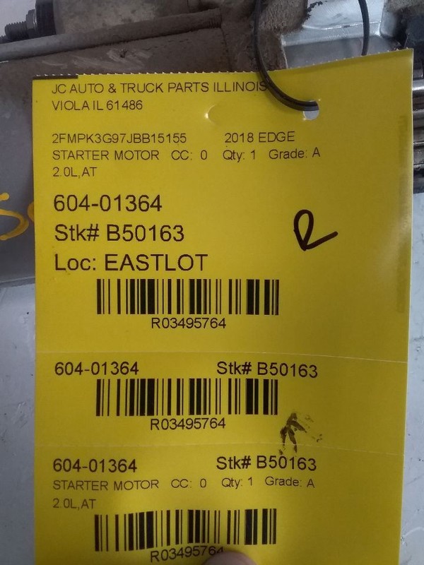 Starter Motor Fits 13-20 FUSION 3495764