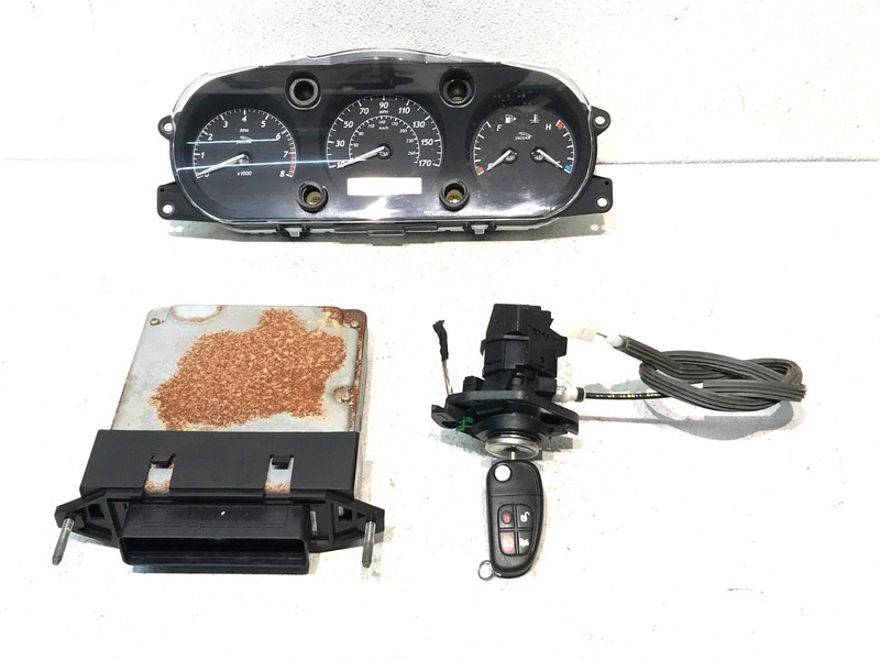 04-06 Jaguar XJ8 4.2L ECU Engine Control Module Cluster Ignition Lock & Key 155k