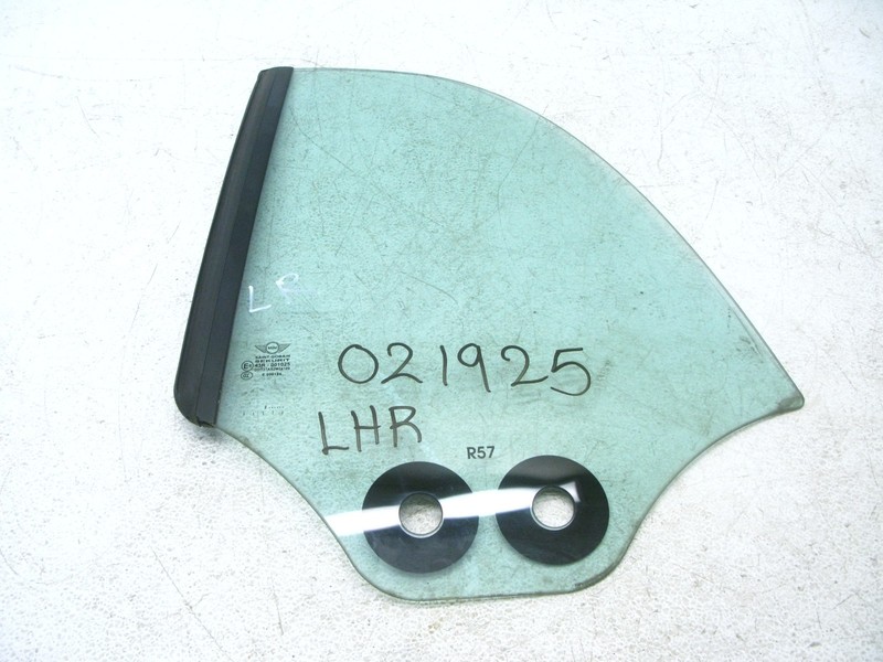 09-15 MINI COOPER S R57 CONVERTIBLE QUARTER GLASS WINDOW LEFT REAR OEM 021925