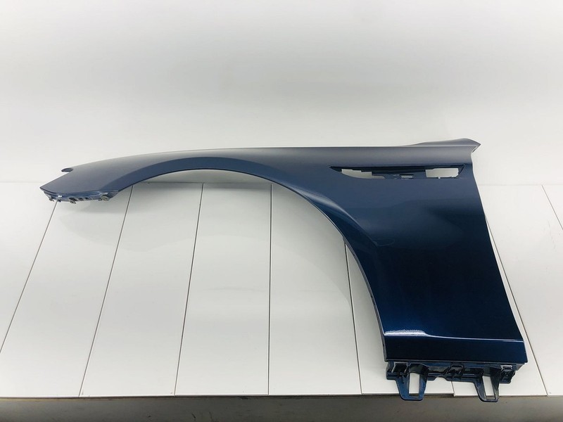 12-18 BMW 650I XDRIVE FRONT LEFT SIDE FENDER PANEL TIEFSEEBLAU METALLIC OEM