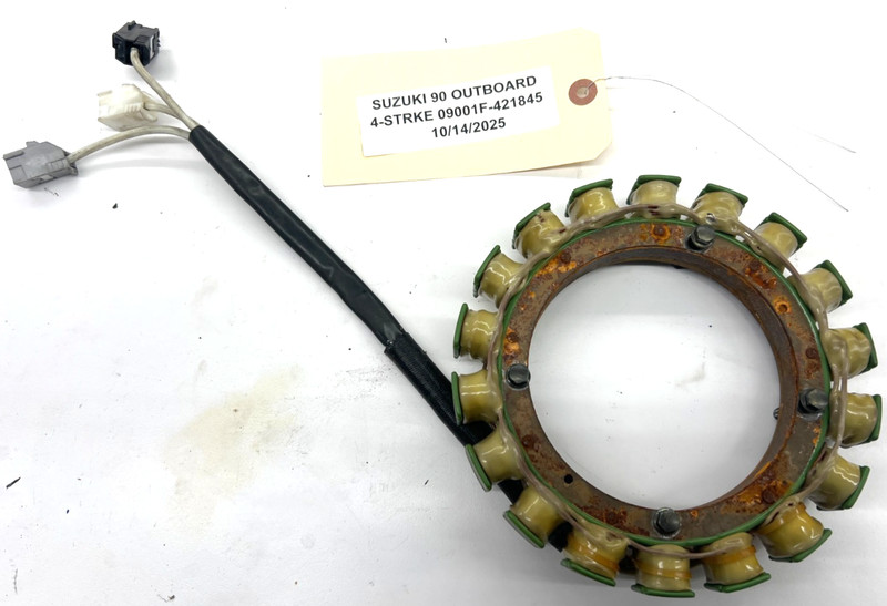 Suzuki 90 HP 4 Stroke Outboard Stator Charging Coil 32120-90J10 OEM FRESHWATER!