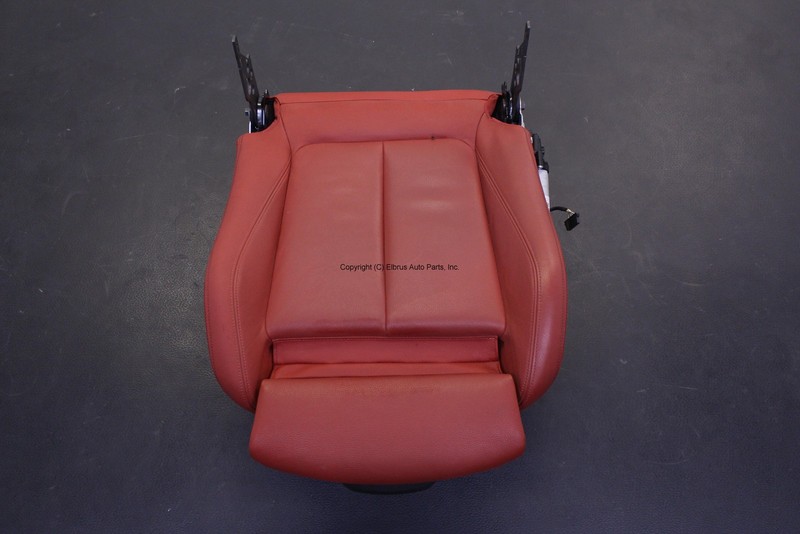BMW 335XI F30 12 - 15 FRONT DRIVER LEFT SPORT SEAT TRACKS RED LEATHER CUSHION