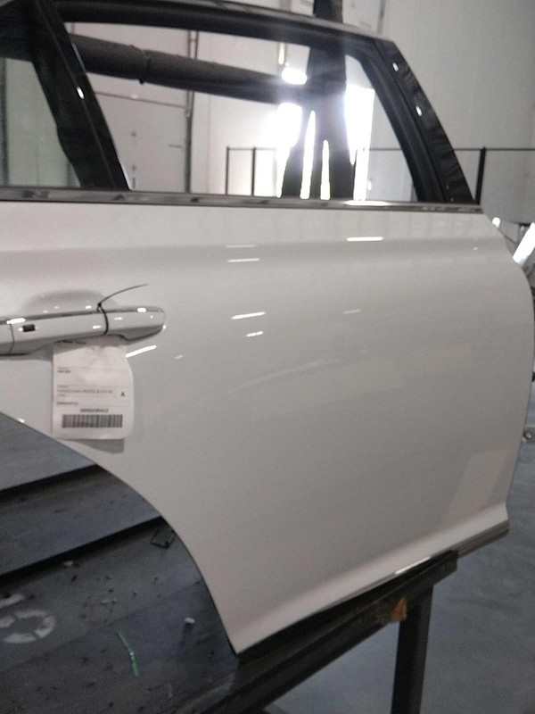 2019 Genesis G90 Right Rear Door White 690747 Used 50K Miles OEM
