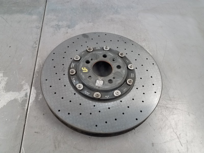 2018 Audi RS5 Quattro F5 Left Front Ceramic Brake Rotor #4168 E3