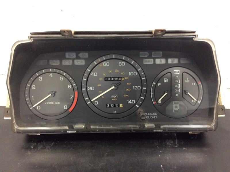86-88 Legend 4Dr AT Instrument Cluster Speedo Tacho Meter Gauges 180k Used OEM