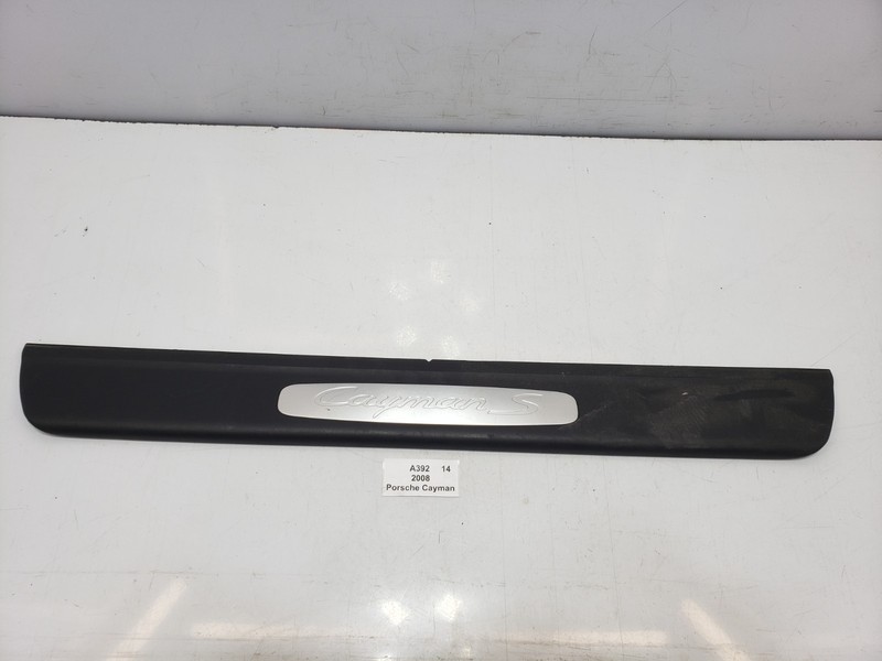 ✅ 2005-2012 OEM Porsche Cayman 987 Front Right Passenger Door Sill Plate Silver