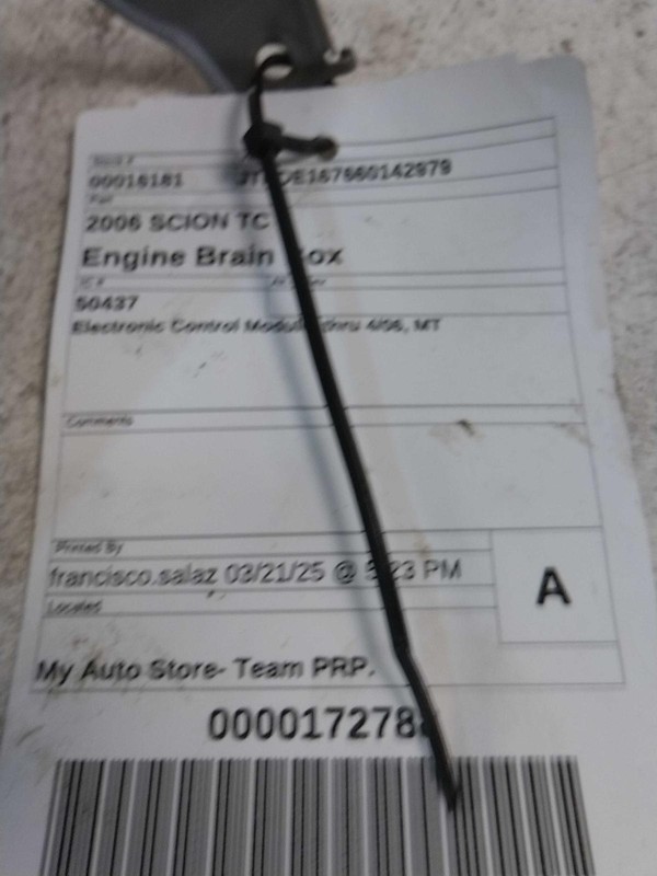2006 SCION TC Engine Control Module ECM OEM 8966121450 Used 155K Mileage