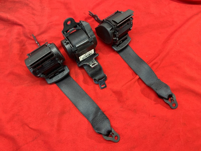 12-19 BMW F30 F80 3 Series M3 Rear Upper Seatbelt Retractor Black Set Of 3 OEM✅