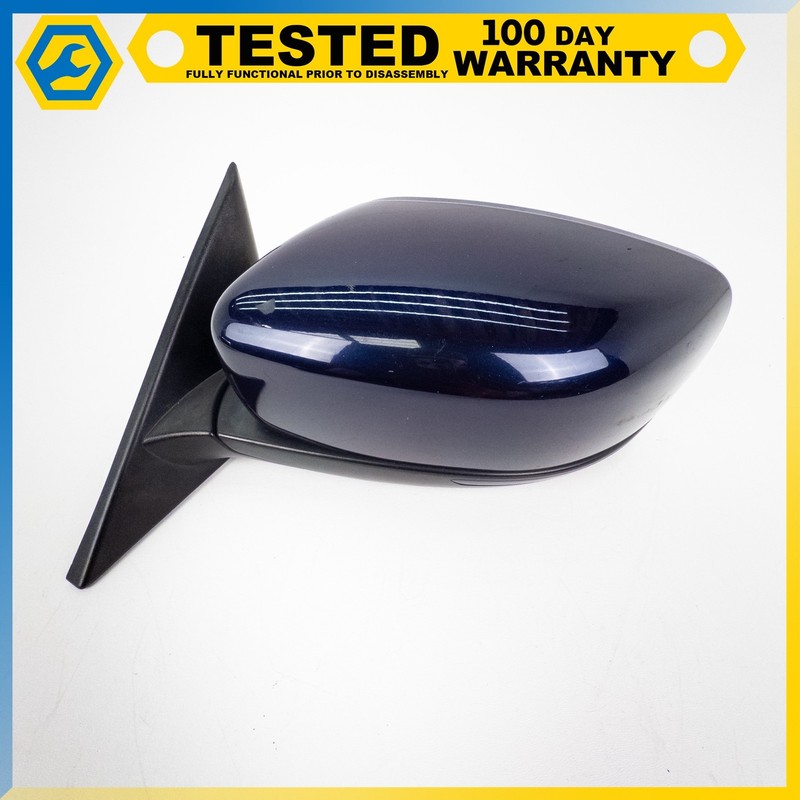 14-19 MASERATI QUATTROPORTE GHIBLI LEFT REAR VIEW DOOR MIRROR ASSEMBLY BLUE OEM