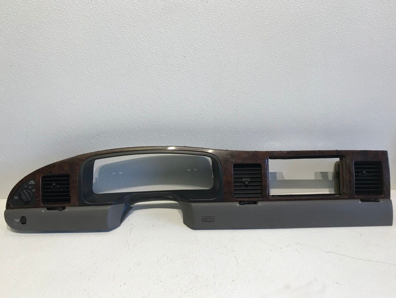98-02 LINCOLN TOWN CAR DASH CLUSTER RADIO TRIM BEZEL F8VX-54044D70-AB