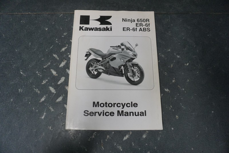 2009 Kawasaki Ninja 650R ER-6f ABS OEM Motorcycle Service Manual 99924-1419-01
