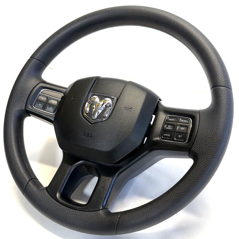 ✅ 2013-2024 RAM 1500 2500 3500 Classic OEM STEERING WHEEL BLACK 1UH60DX9AH Mopar