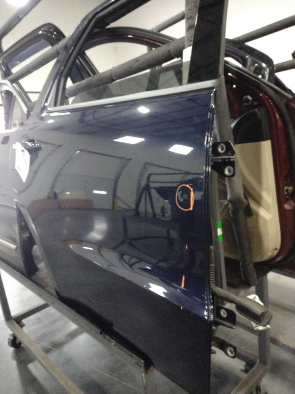 2017 Dodge Durango Rear Right Door Blue PBU Small Ding OEM 90844