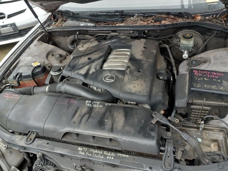 98 99 00 LEXUS LS400 4.0L ENGINE ASSEMBLY LONG BLOCK VIN H 5TH DIGIT 1UZFE